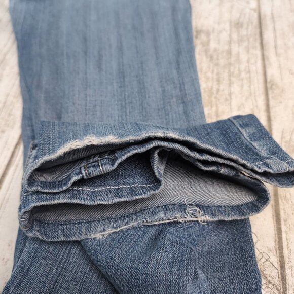 Miss Chic USA White Stitching Y2K Ultra Low Rise Jeans - Picture 9 of 9